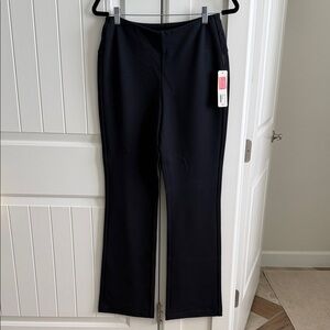 Soft Surroundings Perfect Ponte Black Pull On Pants, size Small